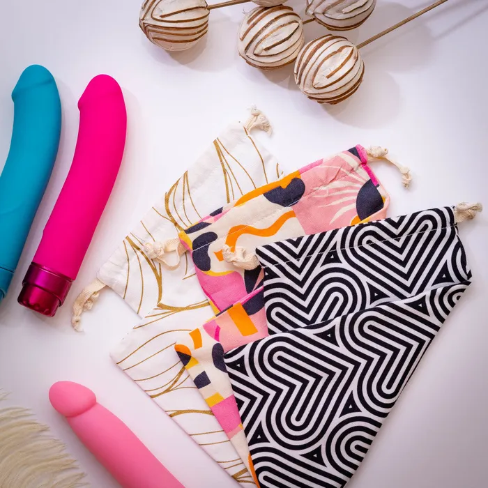 Blush Vibrators The Collection By Blush Cotton Toy Bag Burst