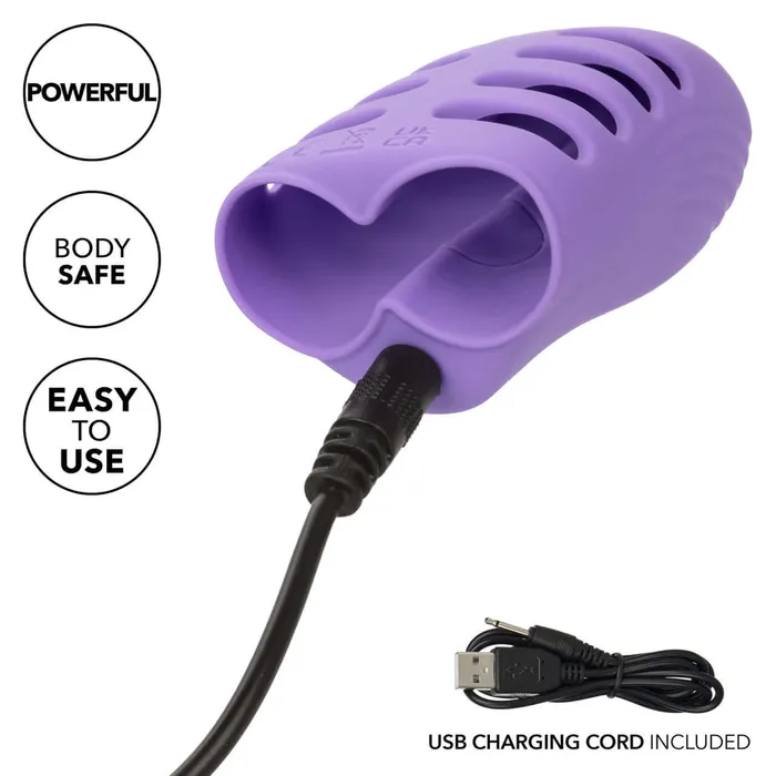Female Sex Toys California Exotic Novelties Dr Laura Berman Rechargeable Finger Vibe Compact Powerful Dual Finger Vibrator
