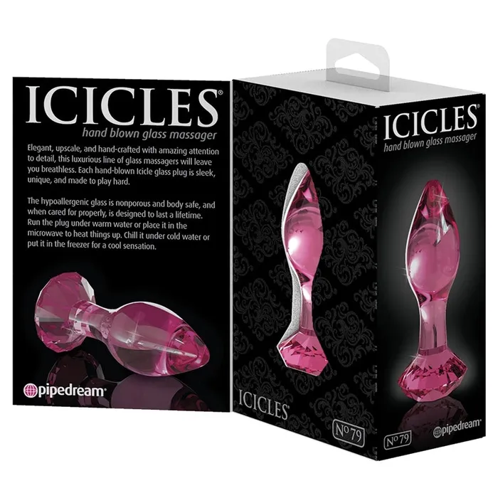 Icicles No79 Gem Shaped PlugPink PIPEDREAM Anal