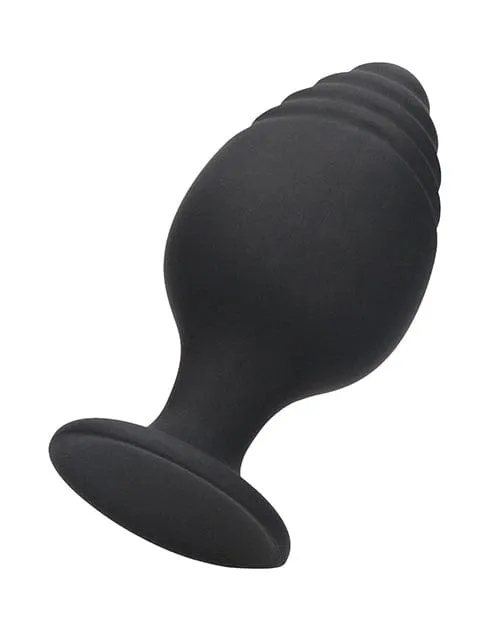 Shots America Anal Shots Ouch Rippled Butt Plug Set Black