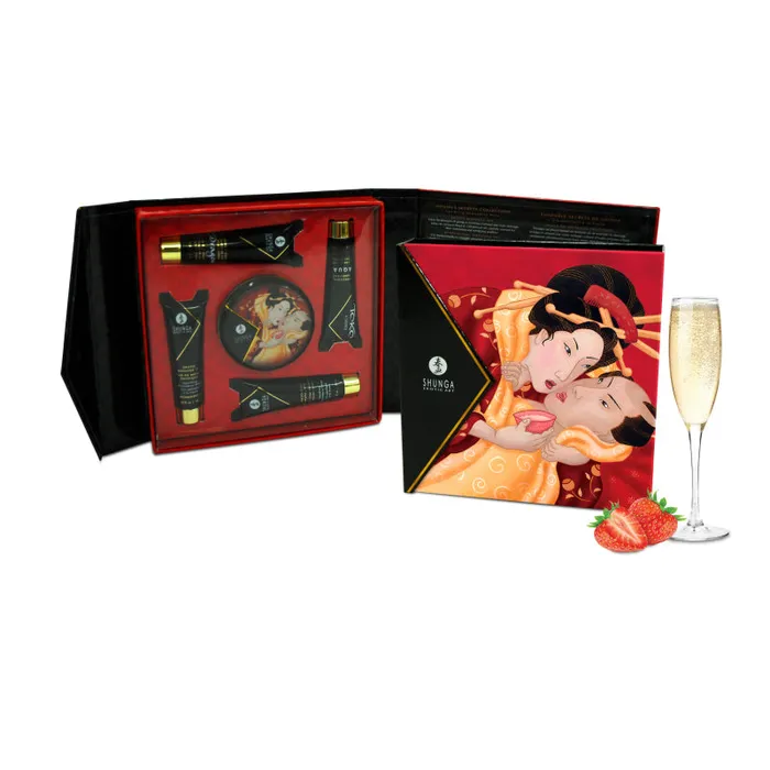 Shunga Anal Geishas Secrets Gift Set Sparkling Strawberry Wine Shunga Anal Geishas Secrets Gift Set Sparkling Strawberry Wine