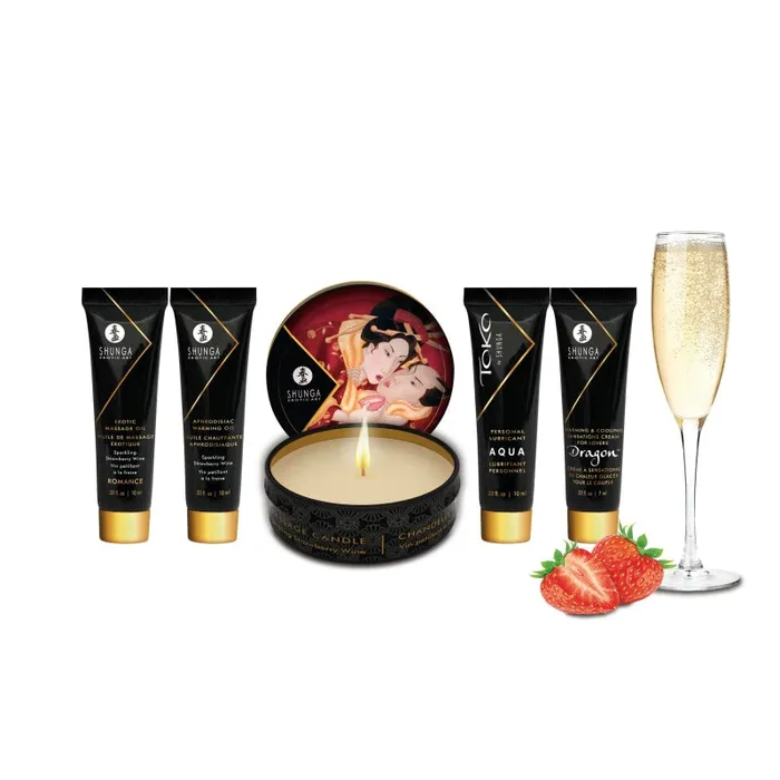 Shunga Anal Geishas Secrets Gift Set Sparkling Strawberry Wine Shunga Anal Geishas Secrets Gift Set Sparkling Strawberry Wine