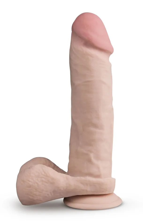 Dildos Blush Novelties Dr Skin Plus 9 Inch Thick Posable Dildo With Balls 