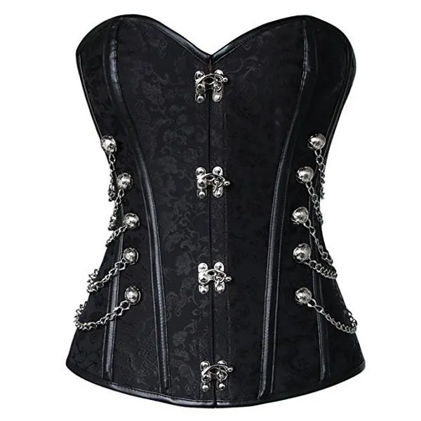 Couples TOP BWH Victorian Steampunk Lace Up Brocade Corset