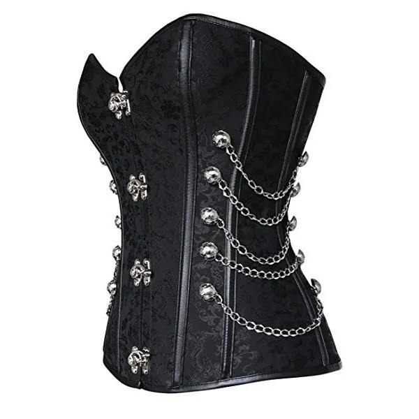 Couples TOP BWH Victorian Steampunk Lace Up Brocade Corset