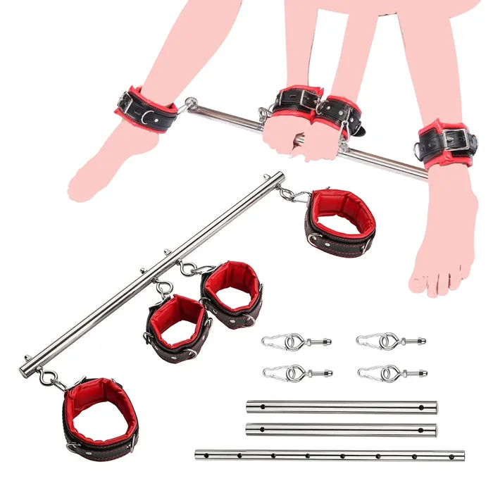 Vibrators Romulus 50 Shades of Pleasure Adjustable Spreader Bar Detachable Cuffs Versatile BDSM Restraint Kink Toy Vibrators Romulus 50 Shades of Pleasure Adjustable Spreader Bar Detachable Cuffs Versatile BDSM Restraint Kink Toy