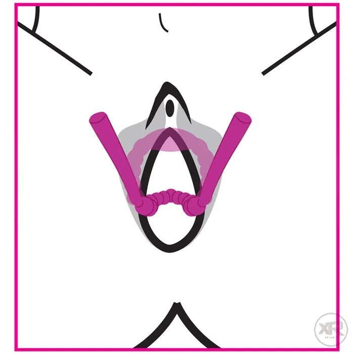 Frisky Petal Pusher Silicone Labia Spreader Female Sex Toys